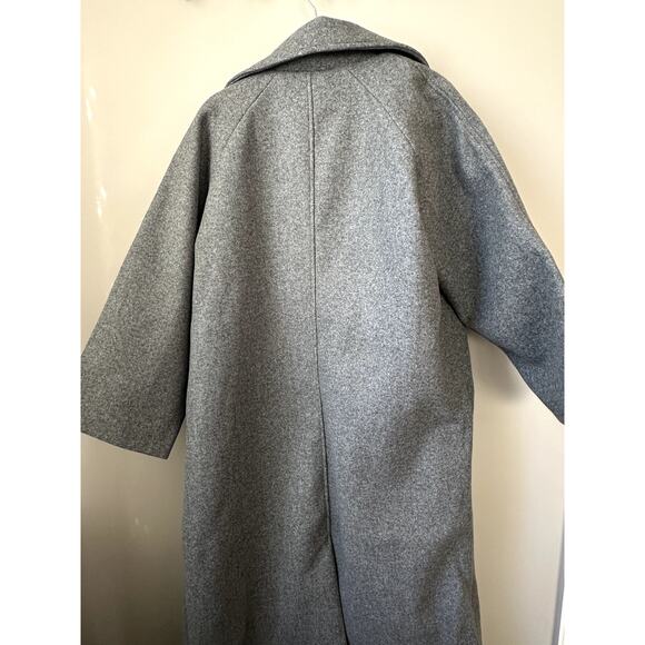 $116 Womens Long Oversized Coat Shein Anewsta Size S US 4 NEW Light Gray Lined - Picture 5 of 10